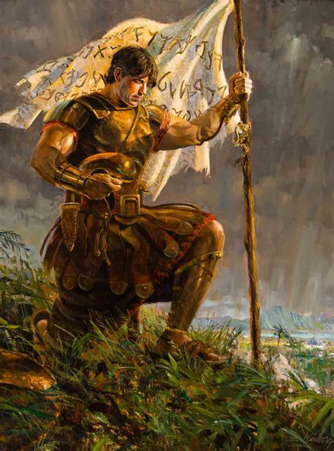 Mustered to action by this call, the people made their own banners to. . Captain moroni
